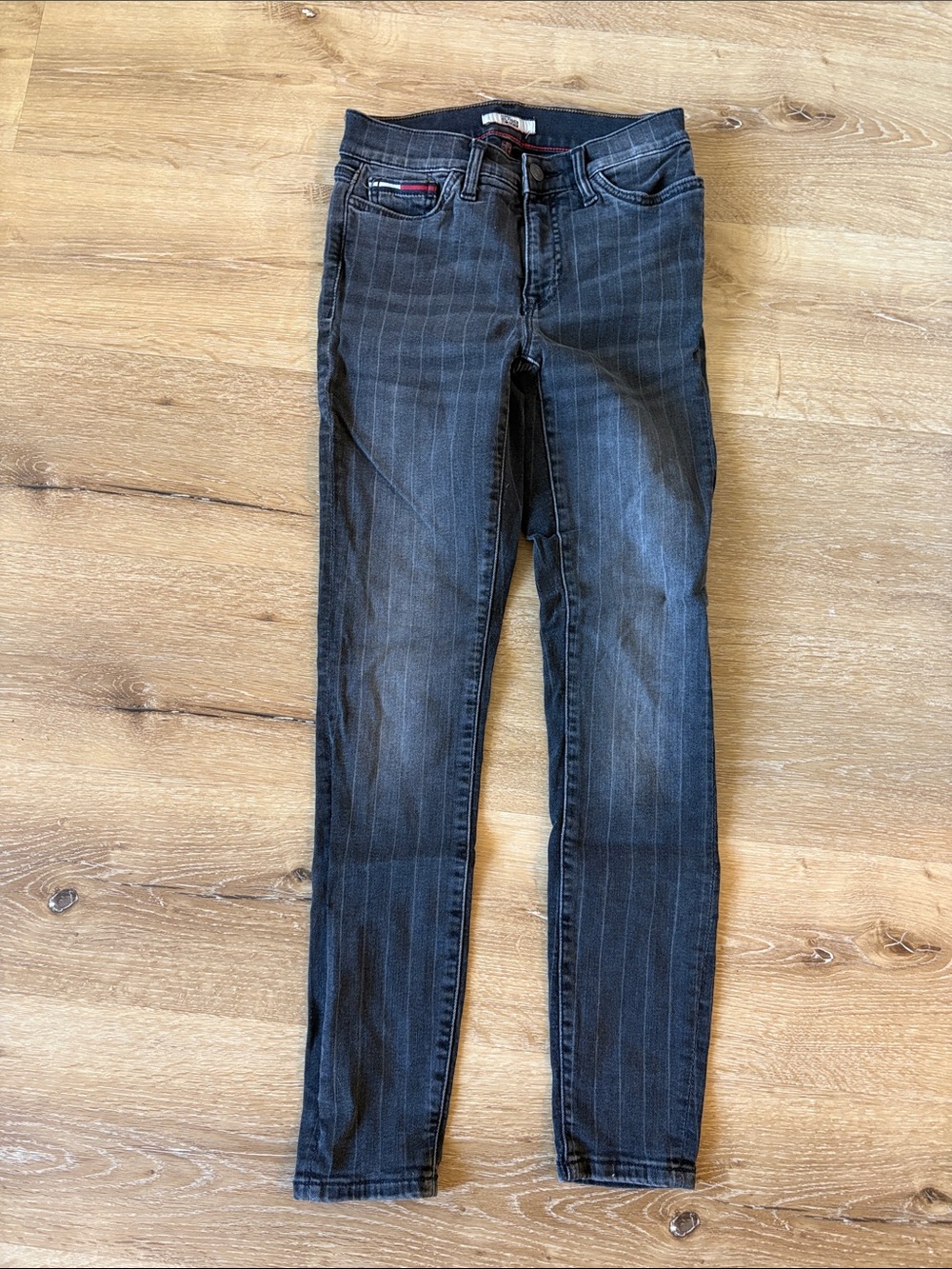 Tommy Hilfiger Black Women's Skinny Pinstripe Jeans